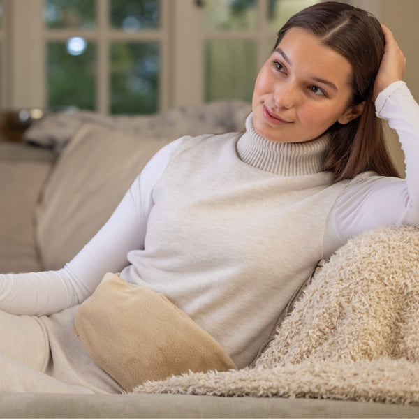 Värmeflaska med Mjuk Omslag